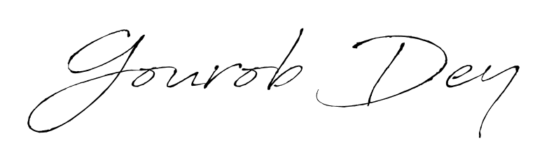 Achieve flawless digital penmanship with Gourob Dey name in Antro_Vectra font. The perfect tool for creating online signatures. Gourob Dey signature style 6 images and pictures png
