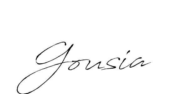 Gousia stylish signature style. Best Handwritten Sign (Antro_Vectra) for my name. Handwritten Signature Collection Ideas for my name Gousia. Gousia signature style 6 images and pictures png