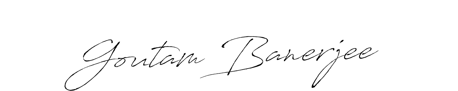 How to make Goutam Banerjee signature? Antro_Vectra is a professional autograph style. Create handwritten signature for Goutam Banerjee name. Goutam Banerjee signature style 6 images and pictures png