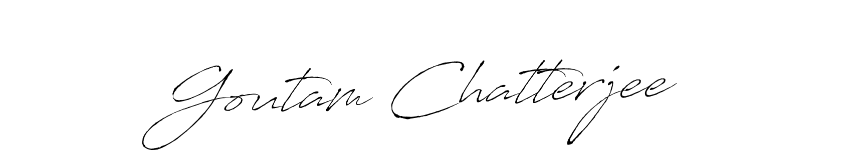 Make a beautiful signature design for name Goutam Chatterjee. With this signature (Antro_Vectra) style, you can create a handwritten signature for free. Goutam Chatterjee signature style 6 images and pictures png