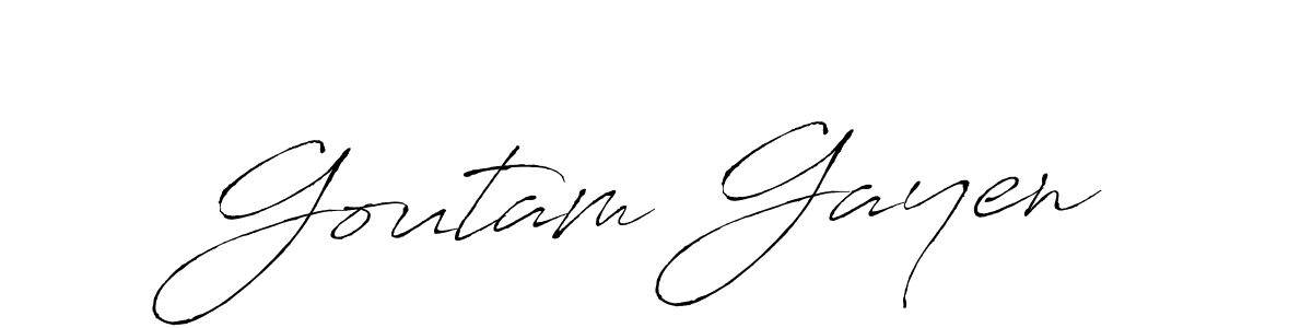 Make a beautiful signature design for name Goutam Gayen. With this signature (Antro_Vectra) style, you can create a handwritten signature for free. Goutam Gayen signature style 6 images and pictures png