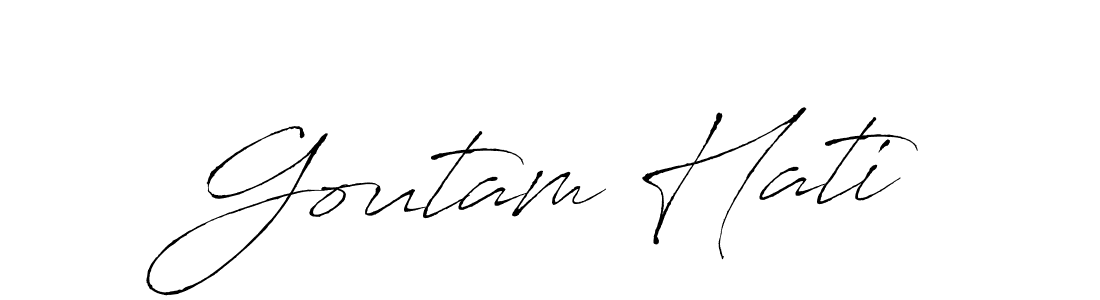How to make Goutam Hati signature? Antro_Vectra is a professional autograph style. Create handwritten signature for Goutam Hati name. Goutam Hati signature style 6 images and pictures png