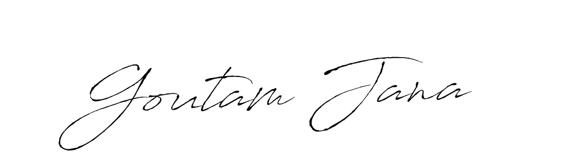 Goutam Jana stylish signature style. Best Handwritten Sign (Antro_Vectra) for my name. Handwritten Signature Collection Ideas for my name Goutam Jana. Goutam Jana signature style 6 images and pictures png