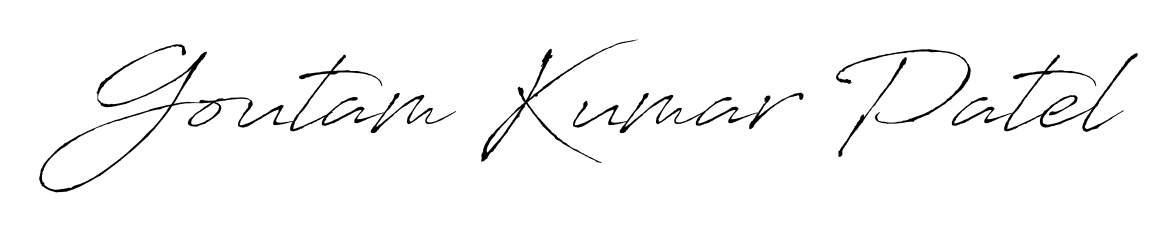 Quickly download Goutam Kumar Patel name signature in high-resolution PNG using Antro_Vectra style. Ready to insert into PDFs and online applications. Goutam Kumar Patel signature style 6 images and pictures png