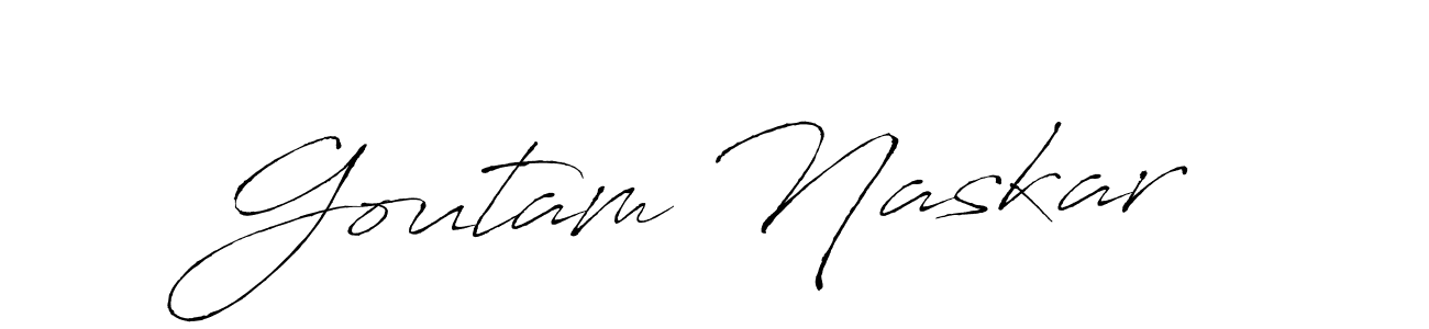 The best way (Antro_Vectra) to make a short signature is to pick only two or three words in your name. The name Goutam Naskar include a total of six letters. For converting this name. Goutam Naskar signature style 6 images and pictures png