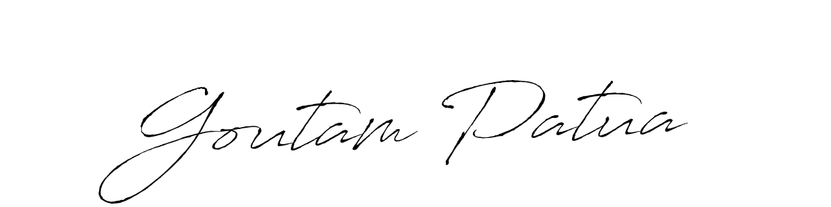 You should practise on your own different ways (Antro_Vectra) to write your name (Goutam Patua) in signature. don't let someone else do it for you. Goutam Patua signature style 6 images and pictures png