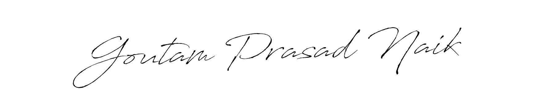 Design your own signature with our free online signature maker. With this signature software, you can create a handwritten (Antro_Vectra) signature for name Goutam Prasad Naik. Goutam Prasad Naik signature style 6 images and pictures png