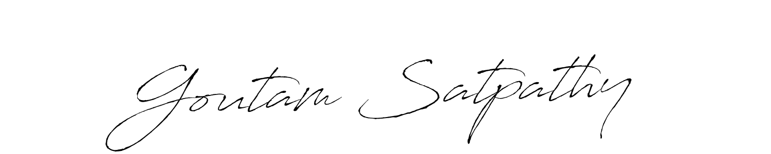It looks lik you need a new signature style for name Goutam Satpathy. Design unique handwritten (Antro_Vectra) signature with our free signature maker in just a few clicks. Goutam Satpathy signature style 6 images and pictures png