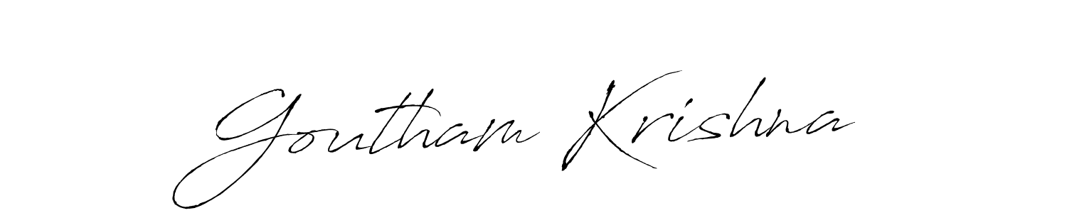 You should practise on your own different ways (Antro_Vectra) to write your name (Goutham Krishna) in signature. don't let someone else do it for you. Goutham Krishna signature style 6 images and pictures png