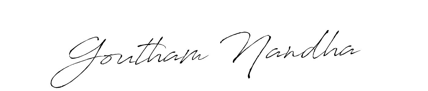 It looks lik you need a new signature style for name Goutham Nandha. Design unique handwritten (Antro_Vectra) signature with our free signature maker in just a few clicks. Goutham Nandha signature style 6 images and pictures png