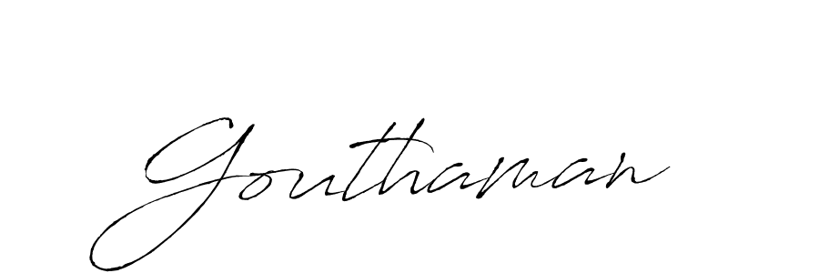 Antro_Vectra is a professional signature style that is perfect for those who want to add a touch of class to their signature. It is also a great choice for those who want to make their signature more unique. Get Gouthaman name to fancy signature for free. Gouthaman signature style 6 images and pictures png