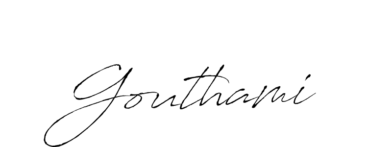 Make a beautiful signature design for name Gouthami. Use this online signature maker to create a handwritten signature for free. Gouthami signature style 6 images and pictures png