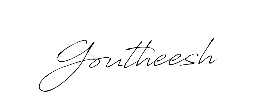 You should practise on your own different ways (Antro_Vectra) to write your name (Goutheesh) in signature. don't let someone else do it for you. Goutheesh signature style 6 images and pictures png