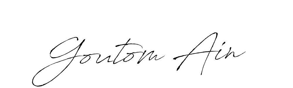 You should practise on your own different ways (Antro_Vectra) to write your name (Goutom Ain) in signature. don't let someone else do it for you. Goutom Ain signature style 6 images and pictures png