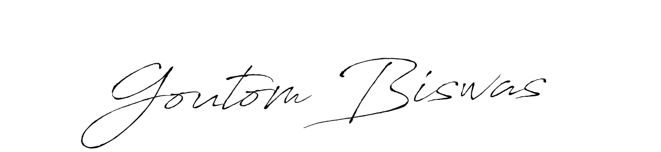 The best way (Antro_Vectra) to make a short signature is to pick only two or three words in your name. The name Goutom Biswas include a total of six letters. For converting this name. Goutom Biswas signature style 6 images and pictures png