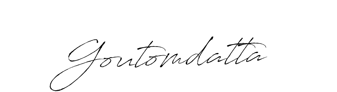 if you are searching for the best signature style for your name Goutomdatta. so please give up your signature search. here we have designed multiple signature styles  using Antro_Vectra. Goutomdatta signature style 6 images and pictures png