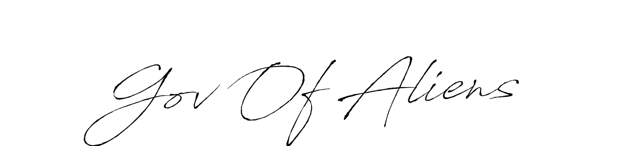 Also You can easily find your signature by using the search form. We will create Gov Of Aliens name handwritten signature images for you free of cost using Antro_Vectra sign style. Gov Of Aliens signature style 6 images and pictures png