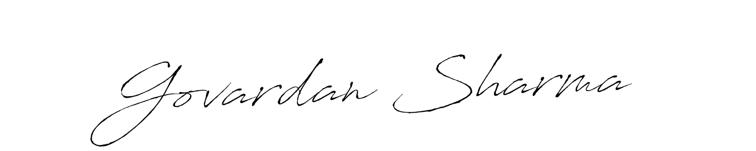 Also You can easily find your signature by using the search form. We will create Govardan Sharma name handwritten signature images for you free of cost using Antro_Vectra sign style. Govardan Sharma signature style 6 images and pictures png