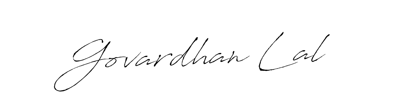 Design your own signature with our free online signature maker. With this signature software, you can create a handwritten (Antro_Vectra) signature for name Govardhan Lal. Govardhan Lal signature style 6 images and pictures png