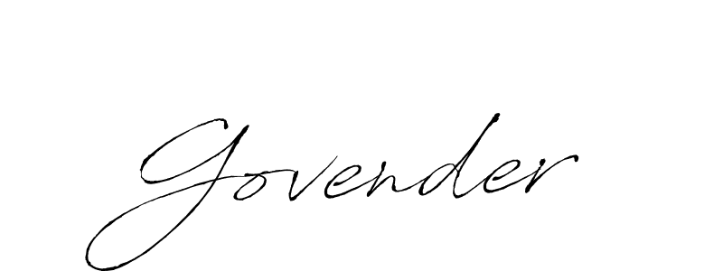 Make a beautiful signature design for name Govender. With this signature (Antro_Vectra) style, you can create a handwritten signature for free. Govender signature style 6 images and pictures png