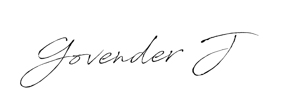 Create a beautiful signature design for name Govender J. With this signature (Antro_Vectra) fonts, you can make a handwritten signature for free. Govender J signature style 6 images and pictures png