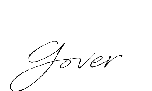 Gover stylish signature style. Best Handwritten Sign (Antro_Vectra) for my name. Handwritten Signature Collection Ideas for my name Gover. Gover signature style 6 images and pictures png