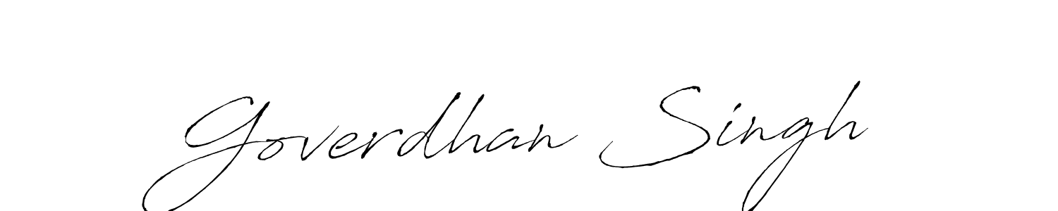 Use a signature maker to create a handwritten signature online. With this signature software, you can design (Antro_Vectra) your own signature for name Goverdhan Singh. Goverdhan Singh signature style 6 images and pictures png