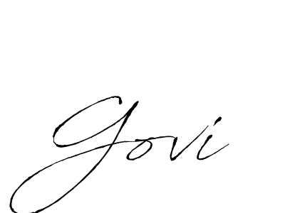 Design your own signature with our free online signature maker. With this signature software, you can create a handwritten (Antro_Vectra) signature for name Govi. Govi signature style 6 images and pictures png