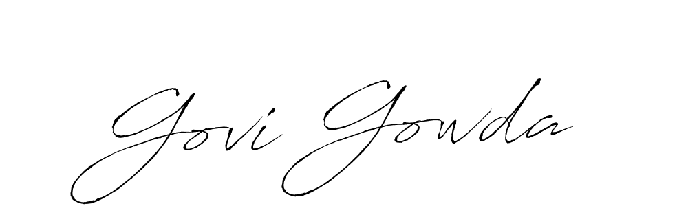 if you are searching for the best signature style for your name Govi Gowda. so please give up your signature search. here we have designed multiple signature styles  using Antro_Vectra. Govi Gowda signature style 6 images and pictures png