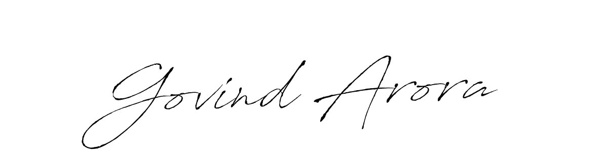 Create a beautiful signature design for name Govind Arora. With this signature (Antro_Vectra) fonts, you can make a handwritten signature for free. Govind Arora signature style 6 images and pictures png