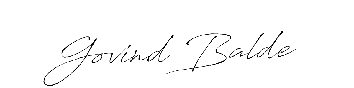 Also we have Govind Balde name is the best signature style. Create professional handwritten signature collection using Antro_Vectra autograph style. Govind Balde signature style 6 images and pictures png