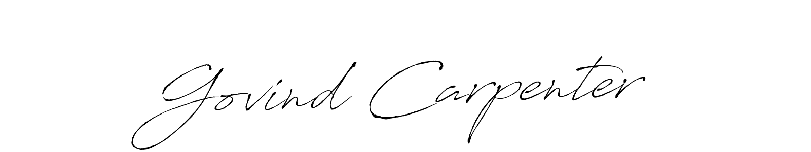 Govind Carpenter stylish signature style. Best Handwritten Sign (Antro_Vectra) for my name. Handwritten Signature Collection Ideas for my name Govind Carpenter. Govind Carpenter signature style 6 images and pictures png