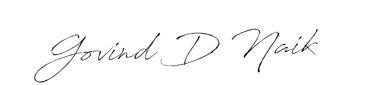 Create a beautiful signature design for name Govind D Naik. With this signature (Antro_Vectra) fonts, you can make a handwritten signature for free. Govind D Naik signature style 6 images and pictures png