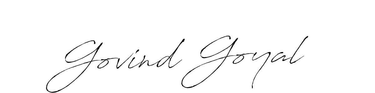 Make a beautiful signature design for name Govind Goyal. With this signature (Antro_Vectra) style, you can create a handwritten signature for free. Govind Goyal signature style 6 images and pictures png