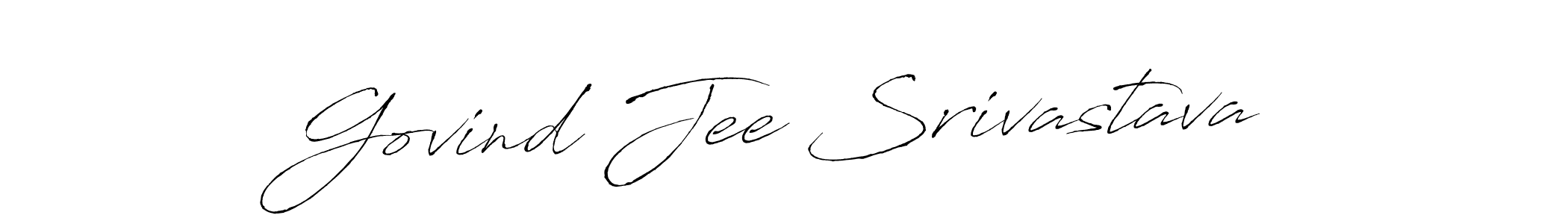 Create a beautiful signature design for name Govind Jee Srivastava. With this signature (Antro_Vectra) fonts, you can make a handwritten signature for free. Govind Jee Srivastava signature style 6 images and pictures png