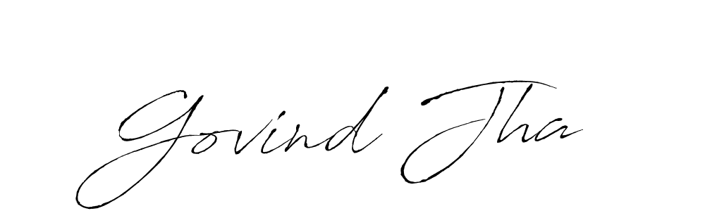 Similarly Antro_Vectra is the best handwritten signature design. Signature creator online .You can use it as an online autograph creator for name Govind Jha. Govind Jha signature style 6 images and pictures png