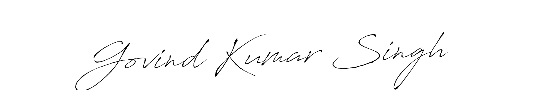 Antro_Vectra is a professional signature style that is perfect for those who want to add a touch of class to their signature. It is also a great choice for those who want to make their signature more unique. Get Govind Kumar Singh name to fancy signature for free. Govind Kumar Singh signature style 6 images and pictures png