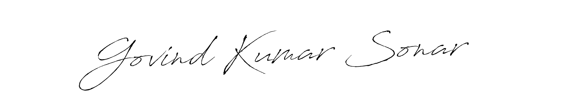 Govind Kumar Sonar stylish signature style. Best Handwritten Sign (Antro_Vectra) for my name. Handwritten Signature Collection Ideas for my name Govind Kumar Sonar. Govind Kumar Sonar signature style 6 images and pictures png