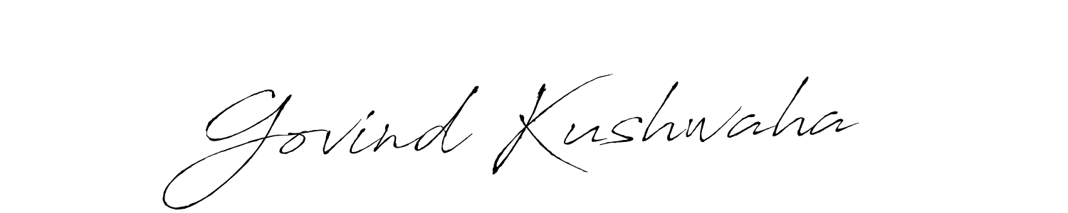 It looks lik you need a new signature style for name Govind Kushwaha. Design unique handwritten (Antro_Vectra) signature with our free signature maker in just a few clicks. Govind Kushwaha signature style 6 images and pictures png