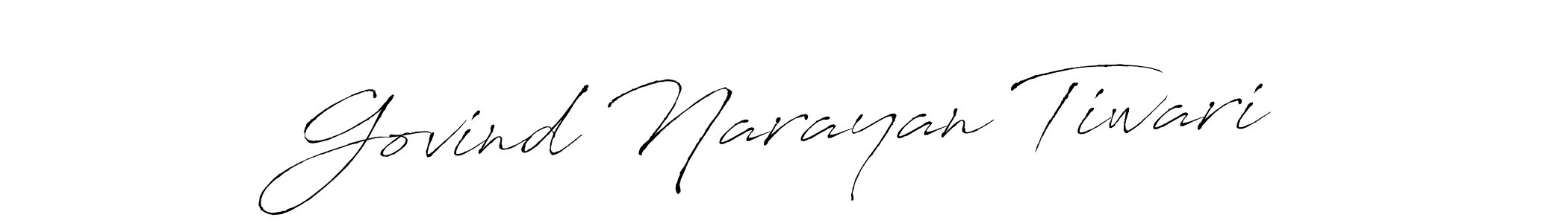Create a beautiful signature design for name Govind Narayan Tiwari. With this signature (Antro_Vectra) fonts, you can make a handwritten signature for free. Govind Narayan Tiwari signature style 6 images and pictures png