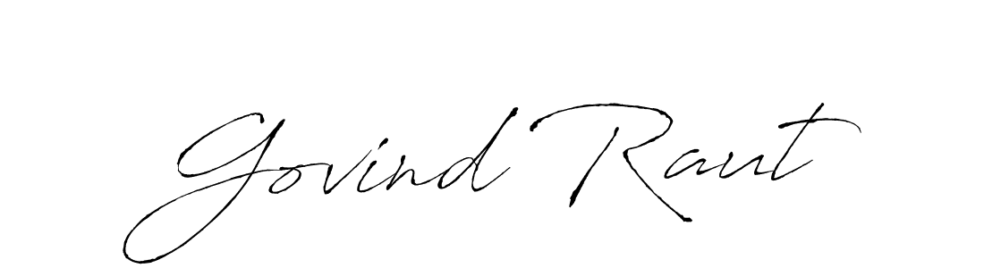 Create a beautiful signature design for name Govind Raut. With this signature (Antro_Vectra) fonts, you can make a handwritten signature for free. Govind Raut signature style 6 images and pictures png