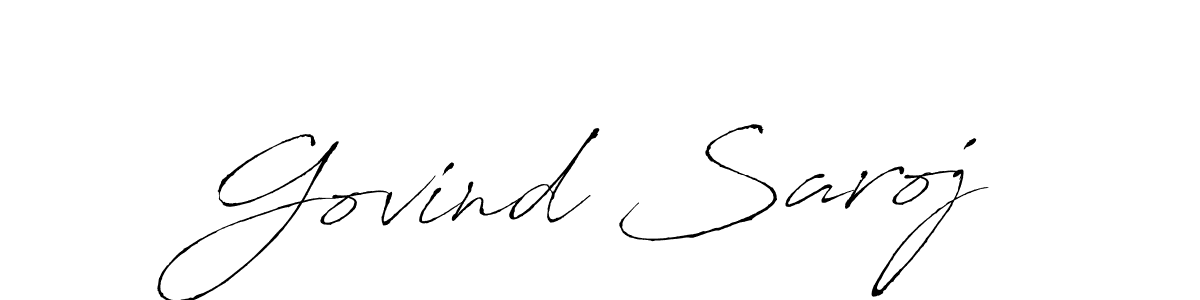 Make a beautiful signature design for name Govind Saroj. Use this online signature maker to create a handwritten signature for free. Govind Saroj signature style 6 images and pictures png