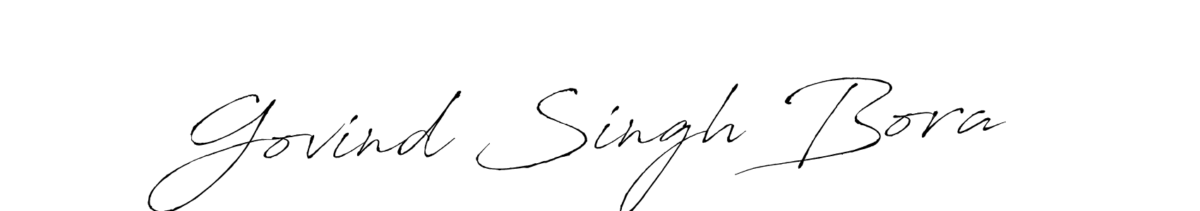 How to make Govind Singh Bora name signature. Use Antro_Vectra style for creating short signs online. This is the latest handwritten sign. Govind Singh Bora signature style 6 images and pictures png