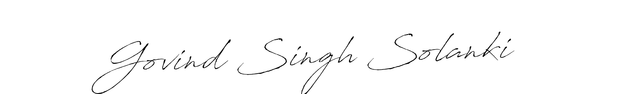 Design your own signature with our free online signature maker. With this signature software, you can create a handwritten (Antro_Vectra) signature for name Govind Singh Solanki. Govind Singh Solanki signature style 6 images and pictures png
