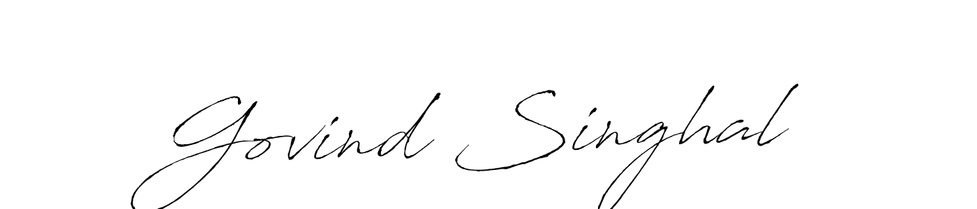 Design your own signature with our free online signature maker. With this signature software, you can create a handwritten (Antro_Vectra) signature for name Govind Singhal. Govind Singhal signature style 6 images and pictures png