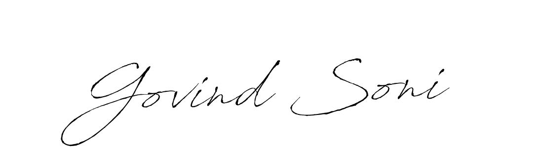 Make a beautiful signature design for name Govind Soni. Use this online signature maker to create a handwritten signature for free. Govind Soni signature style 6 images and pictures png