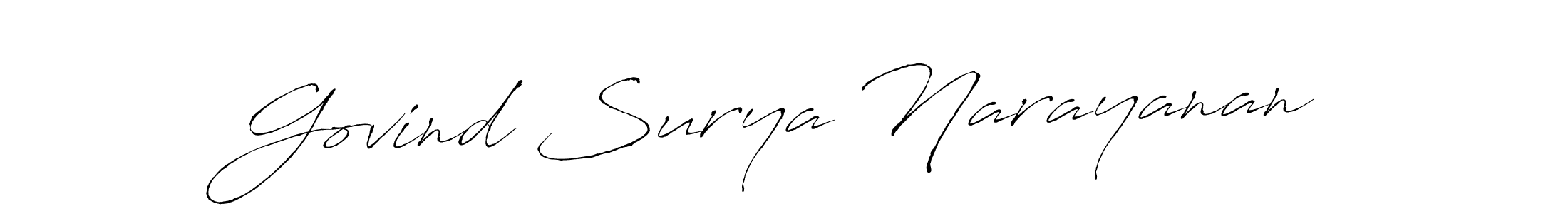 Similarly Antro_Vectra is the best handwritten signature design. Signature creator online .You can use it as an online autograph creator for name Govind Surya Narayanan. Govind Surya Narayanan signature style 6 images and pictures png