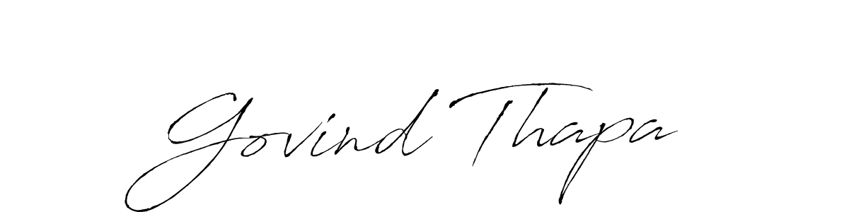 How to make Govind Thapa signature? Antro_Vectra is a professional autograph style. Create handwritten signature for Govind Thapa name. Govind Thapa signature style 6 images and pictures png