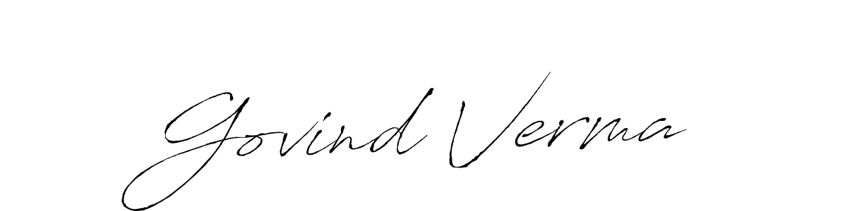 Govind Verma stylish signature style. Best Handwritten Sign (Antro_Vectra) for my name. Handwritten Signature Collection Ideas for my name Govind Verma. Govind Verma signature style 6 images and pictures png
