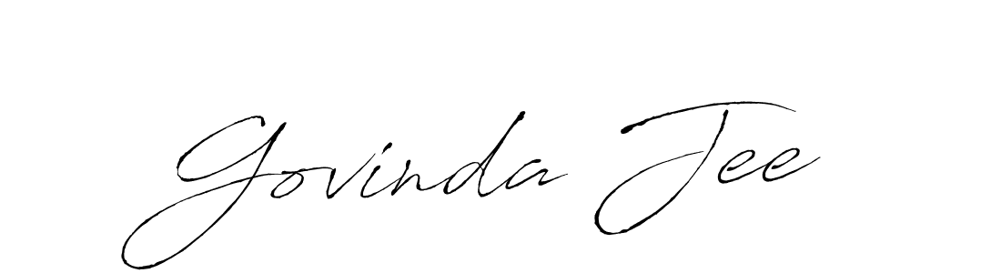 Design your own signature with our free online signature maker. With this signature software, you can create a handwritten (Antro_Vectra) signature for name Govinda Jee. Govinda Jee signature style 6 images and pictures png